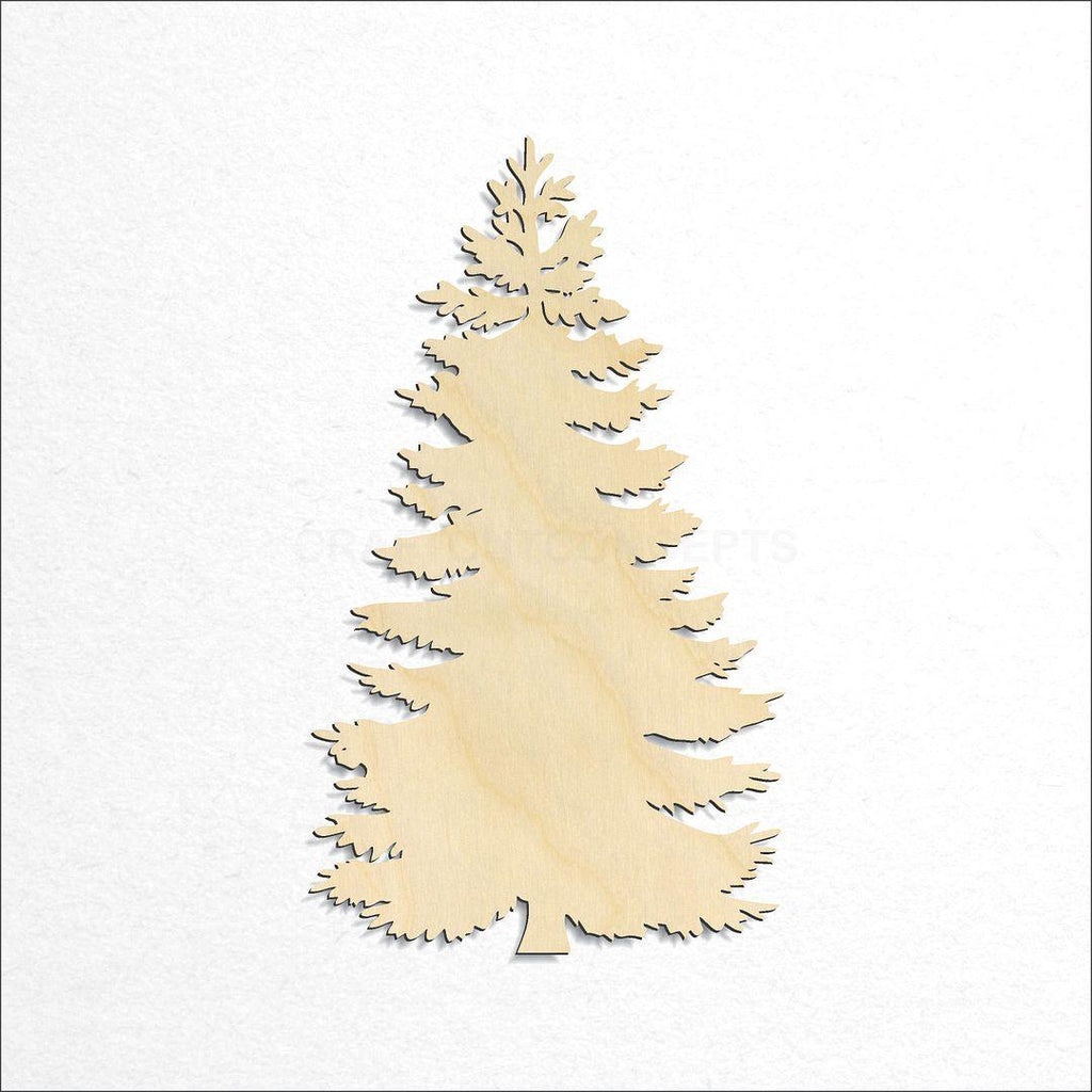 Wooden Fur Tree craft shape available in sizes of 4 inch and up