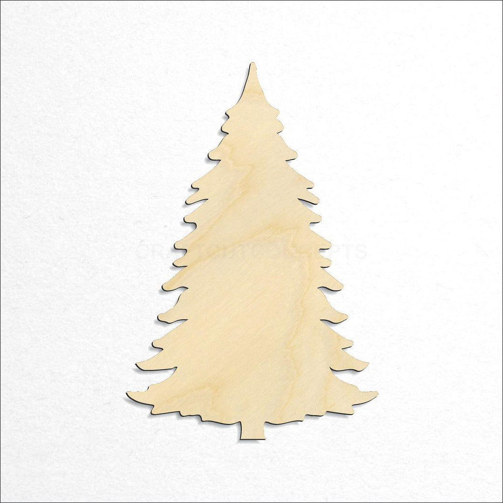 Wooden Pine Tree craft shape available in sizes of 2 inch and up