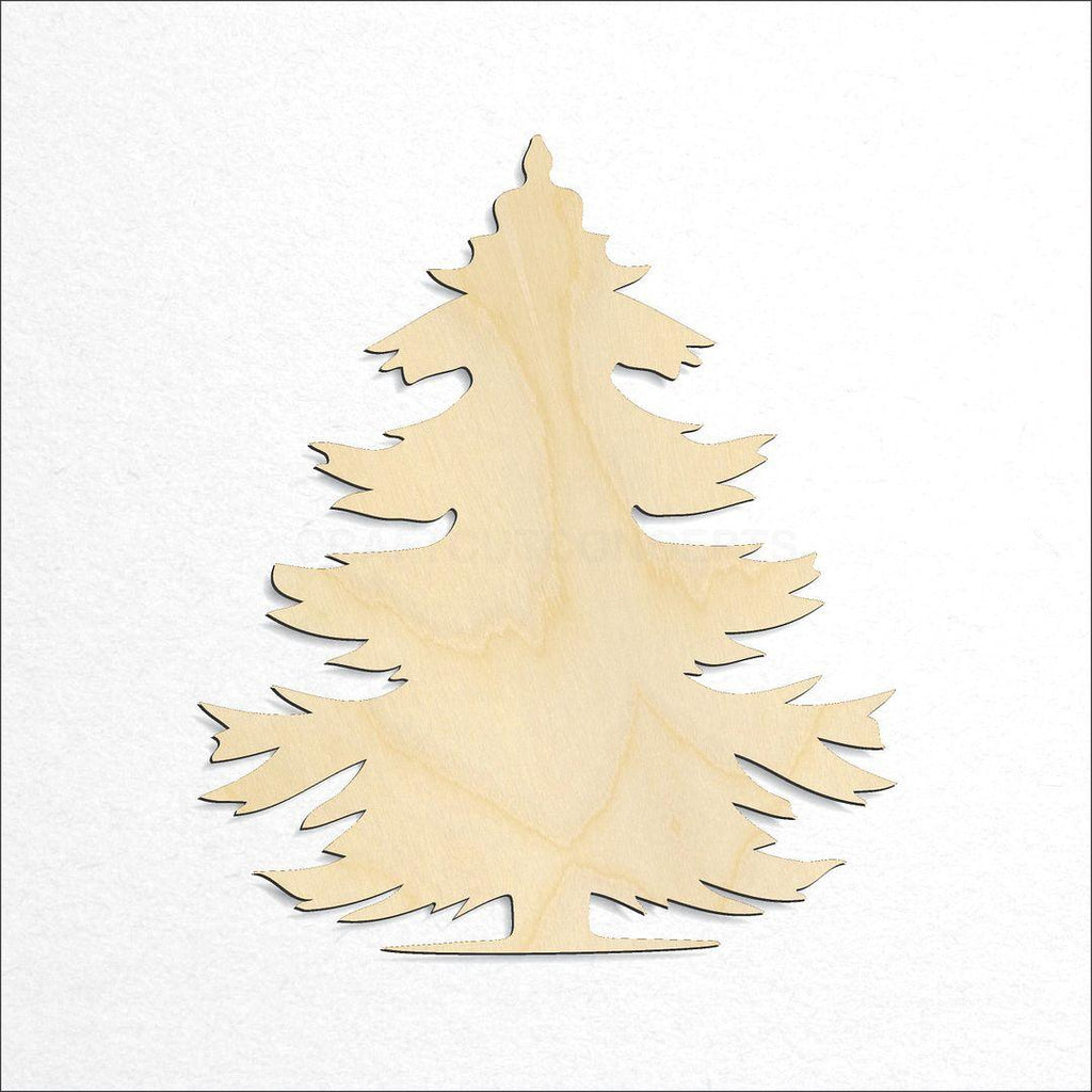 Wooden Pine Tree craft shape available in sizes of 2 inch and up