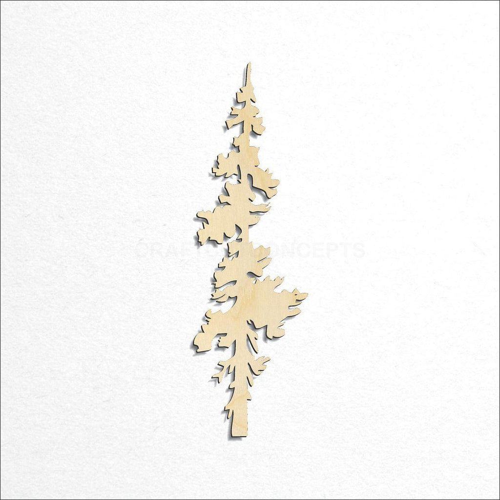 Wooden Pine Tree craft shape available in sizes of 4 inch and up