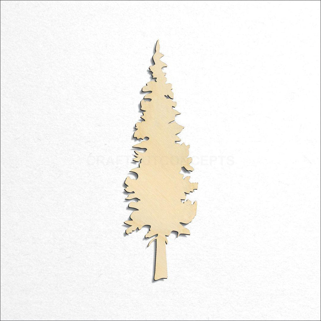 Wooden Pine Tree craft shape available in sizes of 4 inch and up