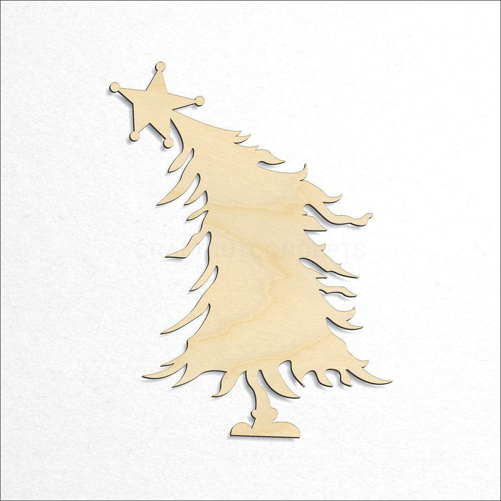 Wooden Christmas Tree craft shape available in sizes of 4 inch and up