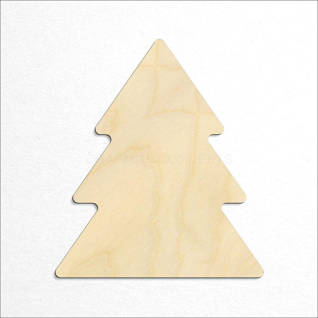 Wooden Christmas Tree craft shape available in sizes of 1 inch and up