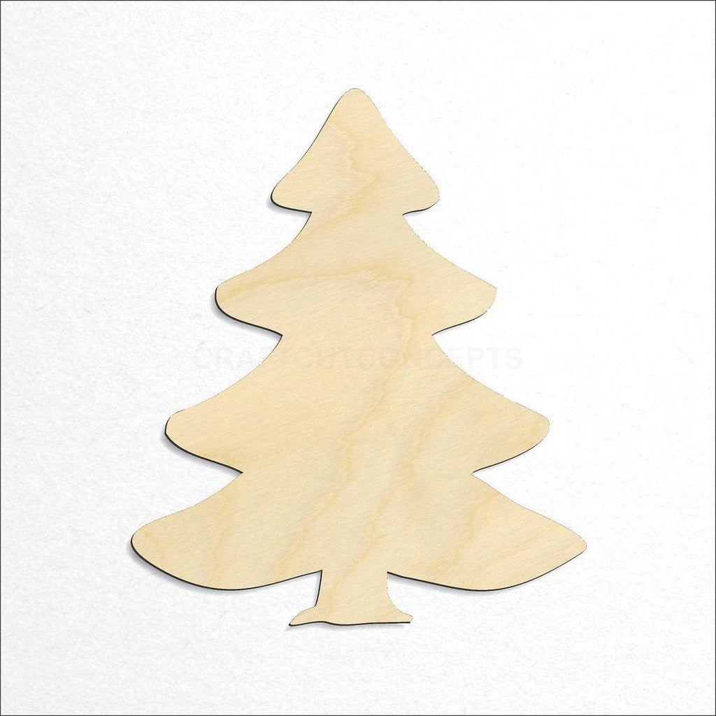 Wooden Christmas Tree craft shape available in sizes of 1 inch and up