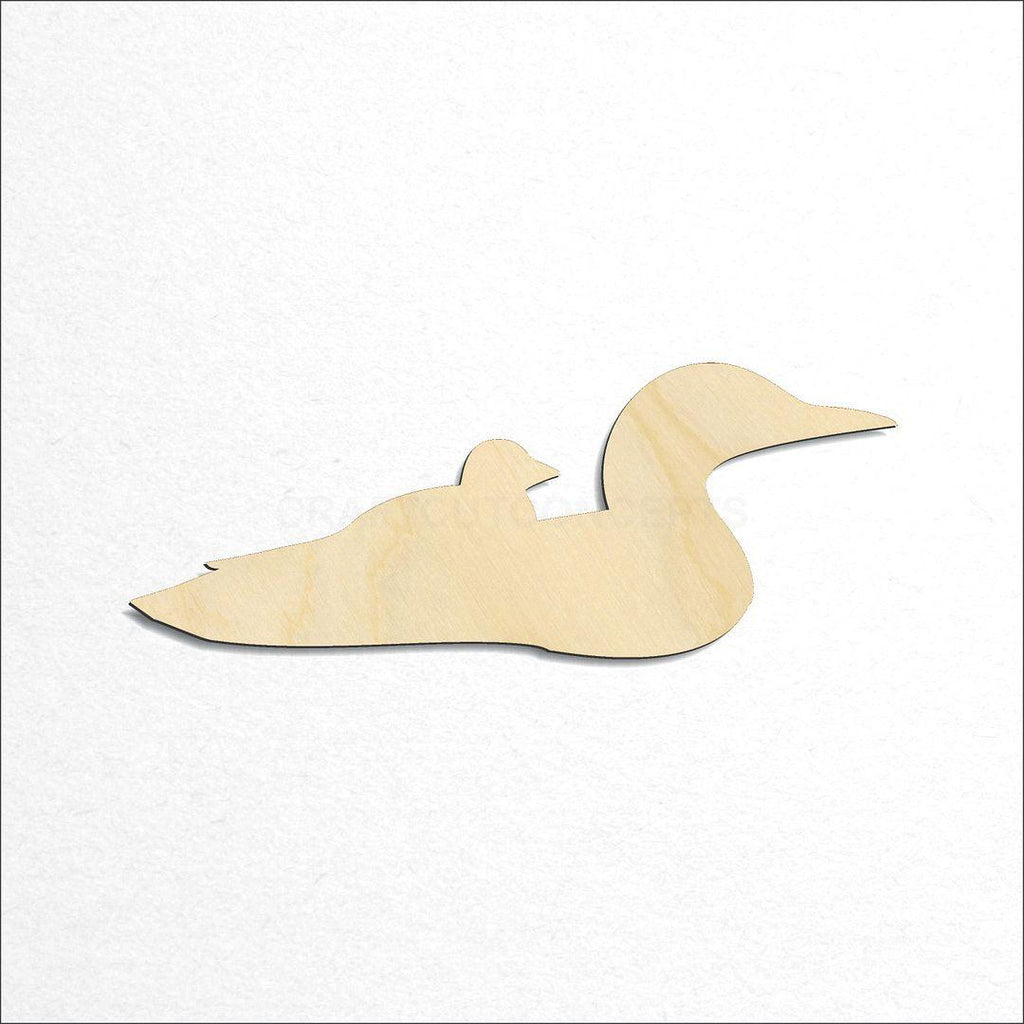 Wooden Loon craft shape available in sizes of 2 inch and up