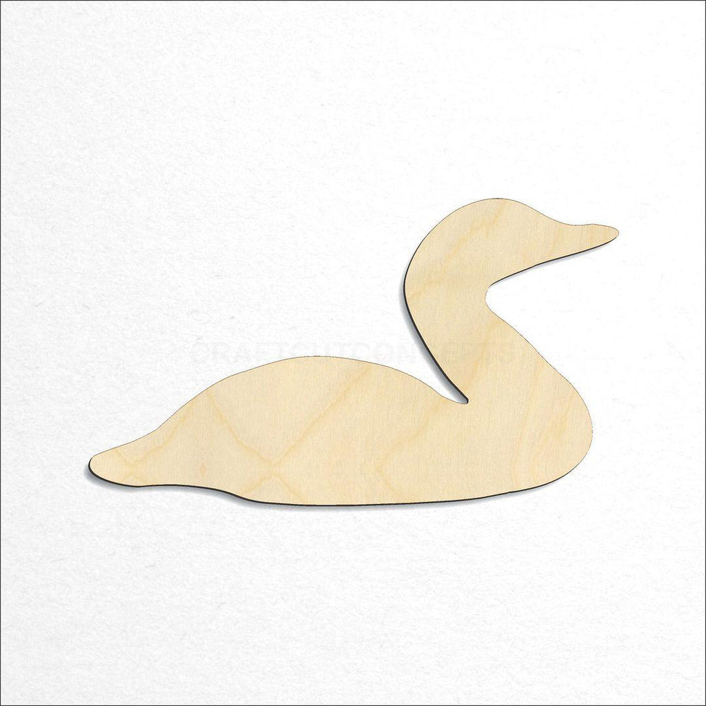 Wooden Loon craft shape available in sizes of 2 inch and up