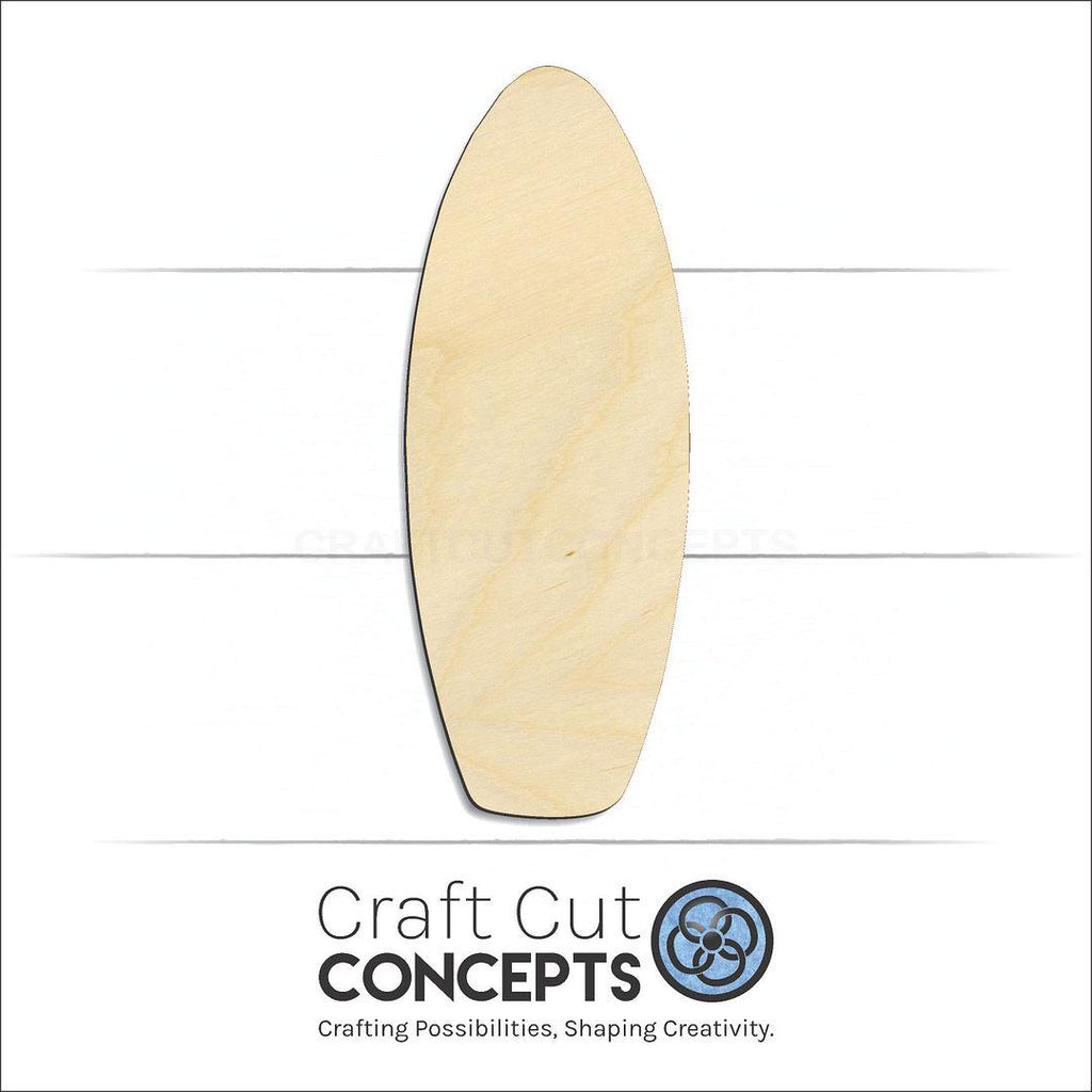 Craft Cut Concepts Logo under a wood Kneeboard craft shape and blank