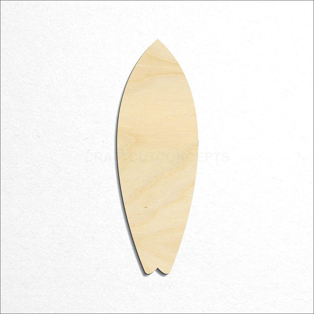 Wooden Surf Board craft shape available in sizes of 1 inch and up
