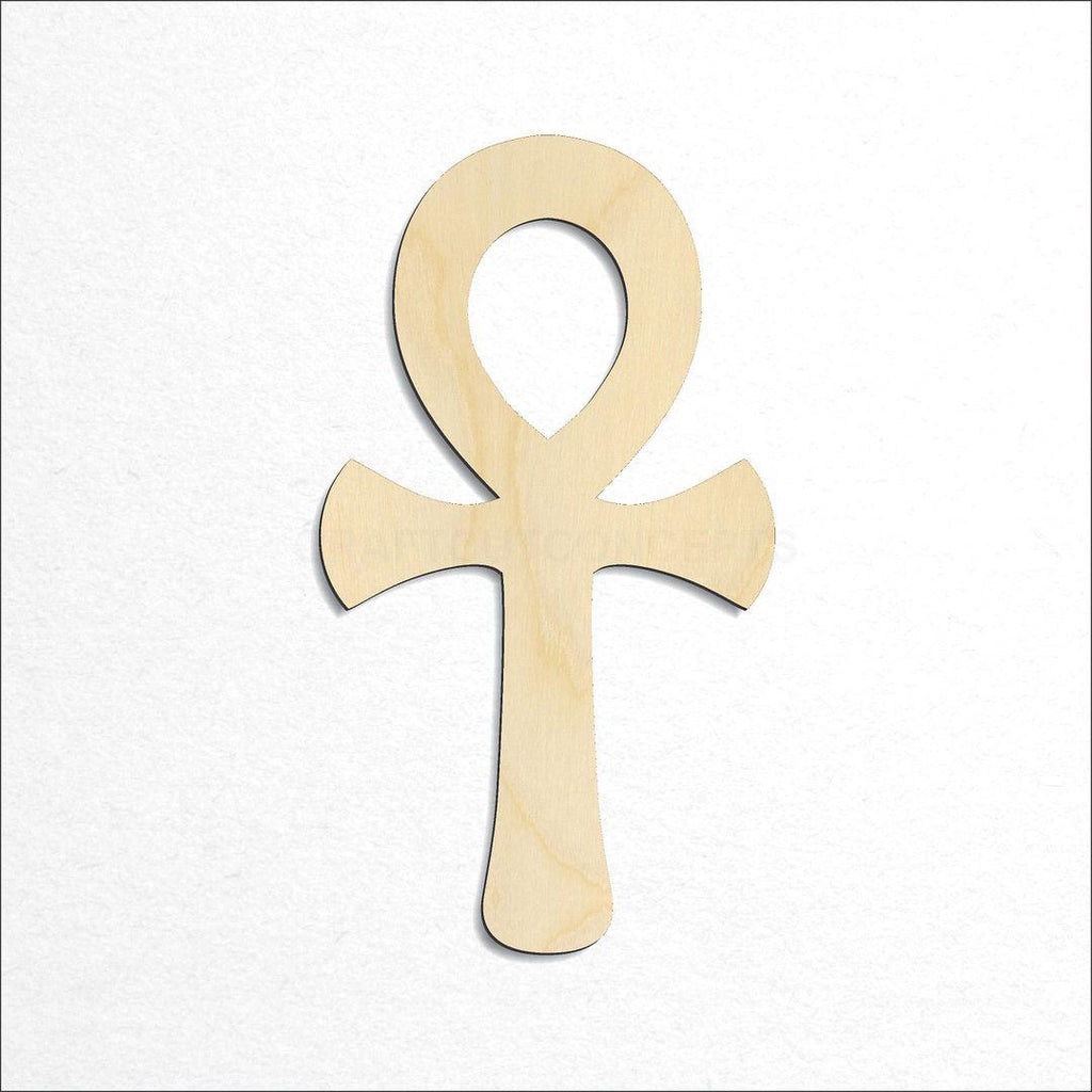 Wooden Ankh  Symbol craft shape available in sizes of 1 inch and up