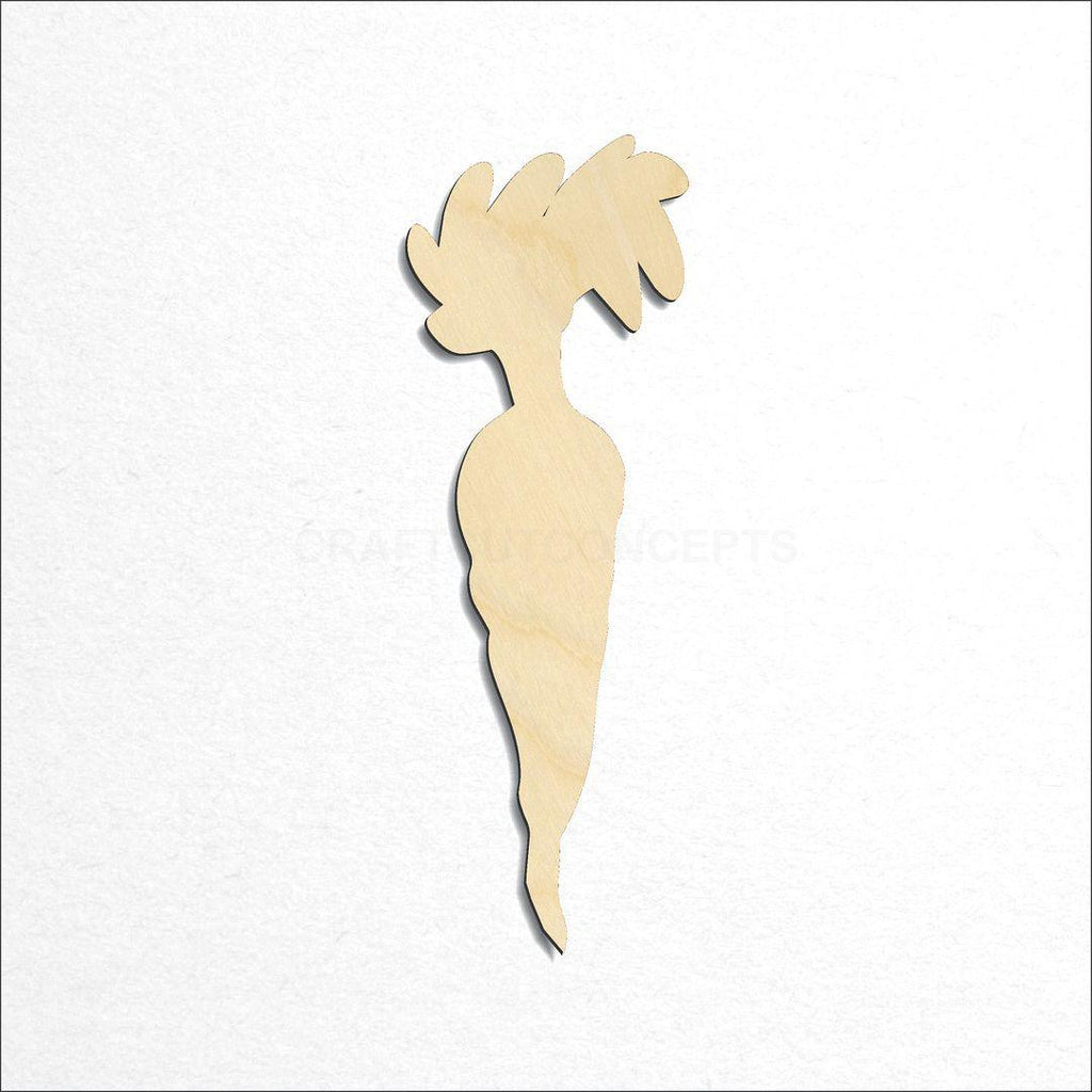 Wooden Carrot craft shape available in sizes of 1 inch and up