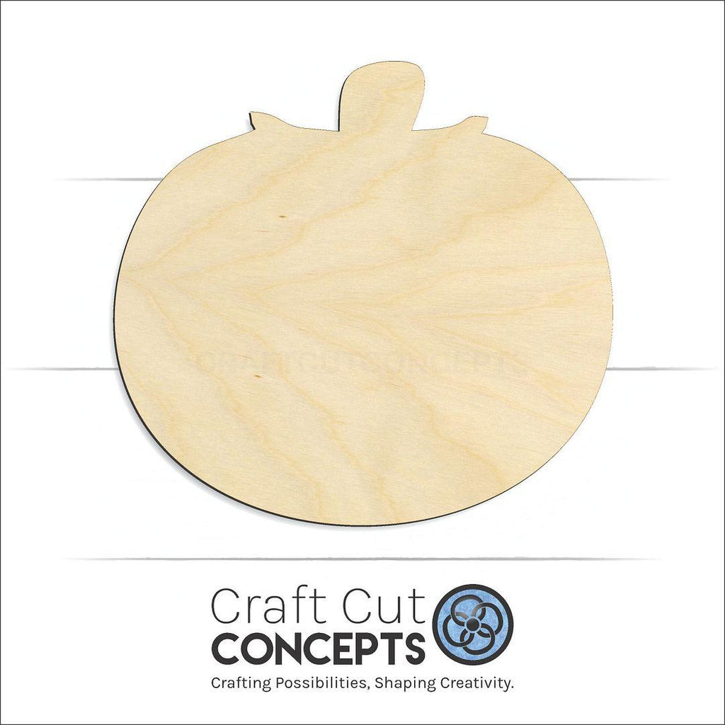 Craft Cut Concepts Logo under a wood Tamato craft shape and blank