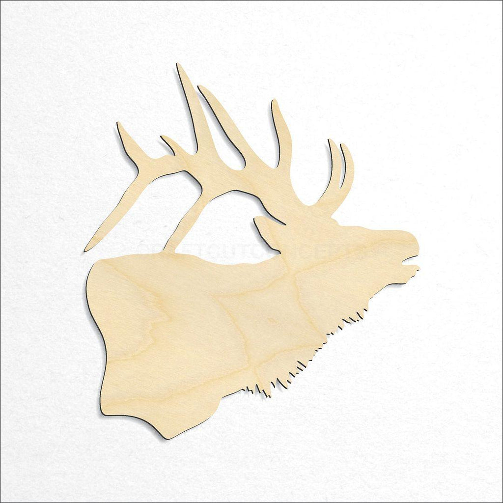 Wooden Elk Head craft shape available in sizes of 3 inch and up