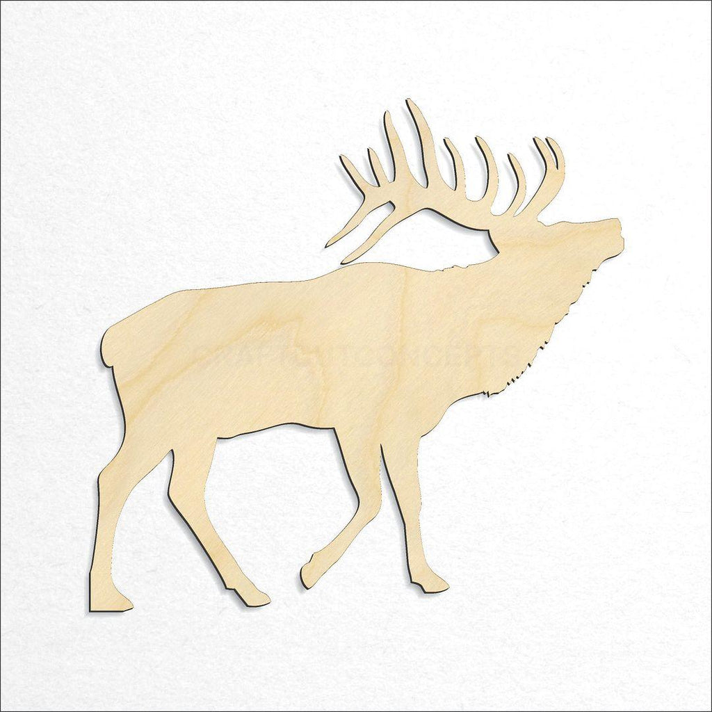 Wooden Elk craft shape available in sizes of 3 inch and up