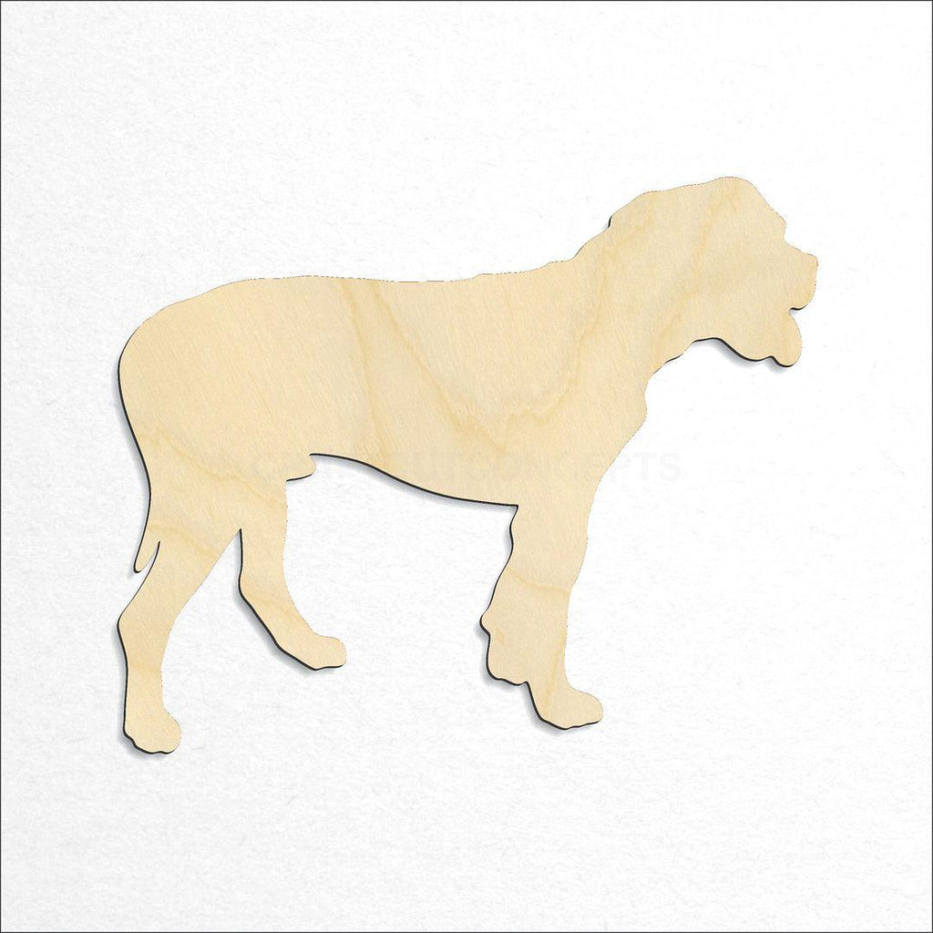 Wooden Dog - American Bulldog craft shape available in sizes of 2 inch and up