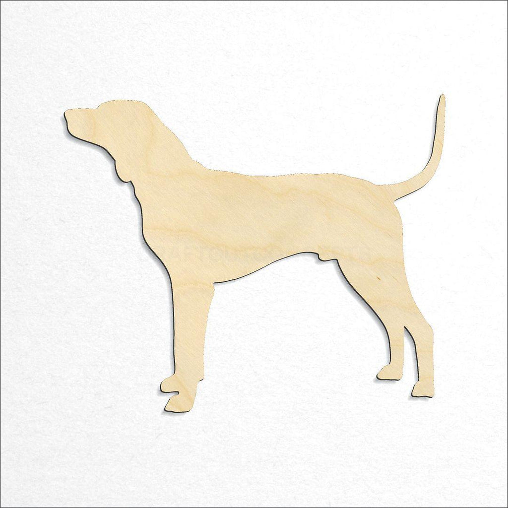 Wooden Redbone Hound craft shape available in sizes of 3 inch and up