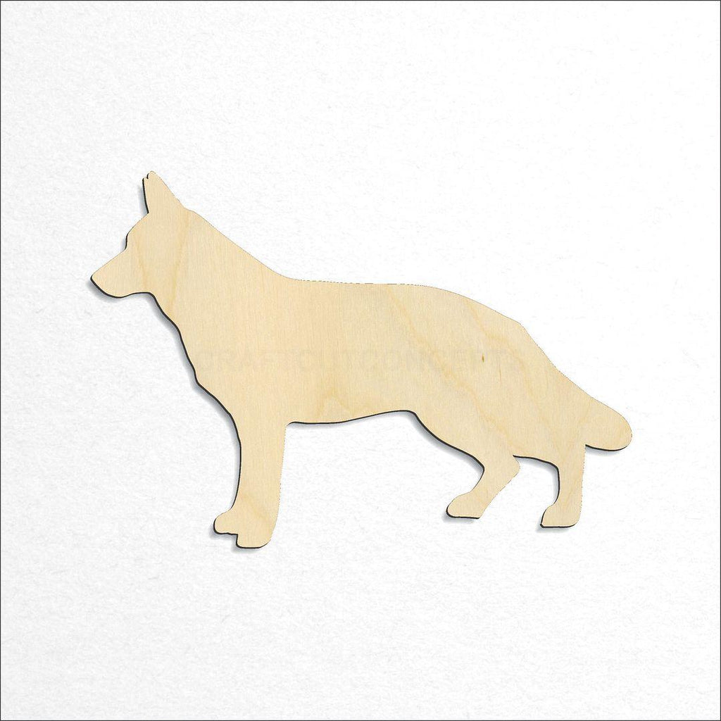 Wooden German Shepard craft shape available in sizes of 2 inch and up