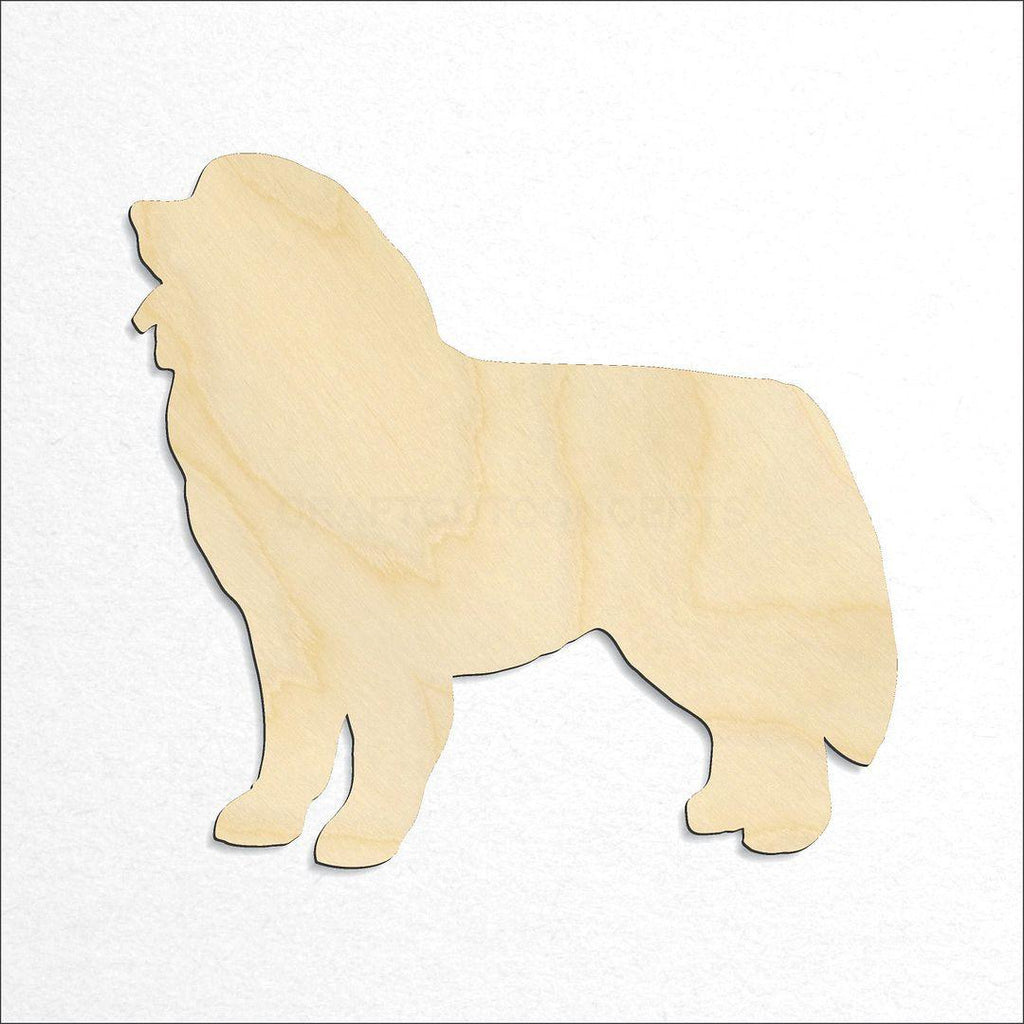 Wooden Great Pyrenees craft shape available in sizes of 3 inch and up