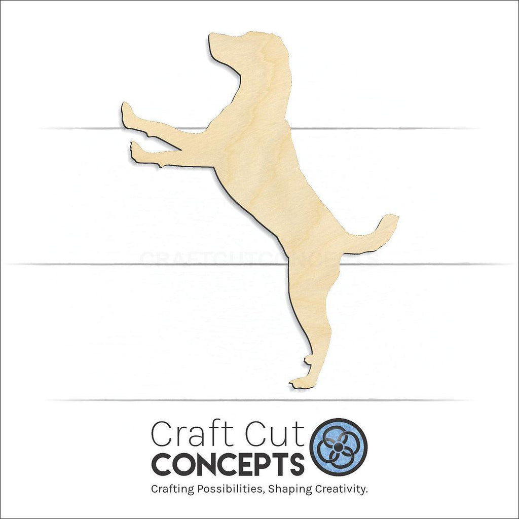 Craft Cut Concepts Logo under a wood Dalmatian craft shape and blank