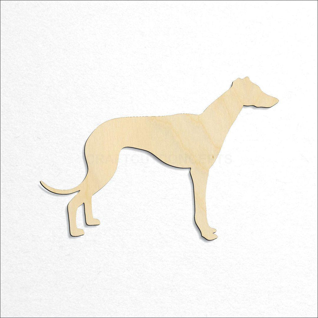 Wooden Greyhound craft shape available in sizes of 2 inch and up