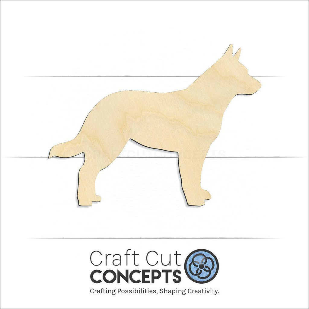 Craft Cut Concepts Logo under a wood Husky craft shape and blank