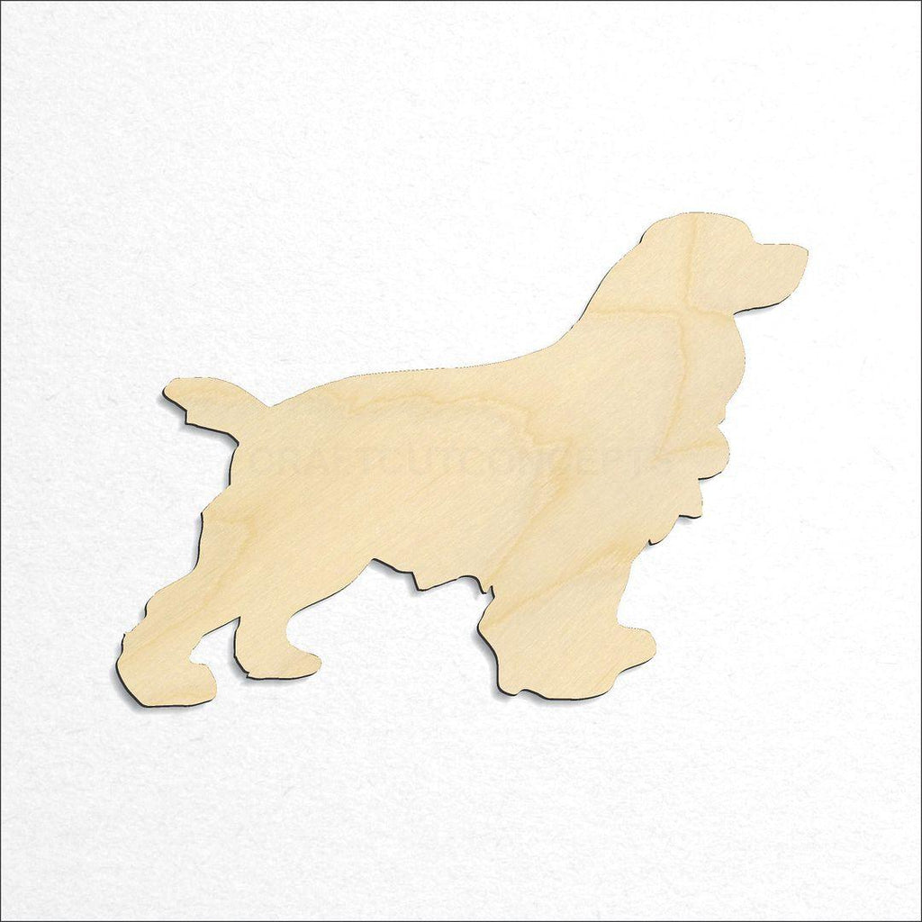 Wooden Cocker Spaniel craft shape available in sizes of 2 inch and up