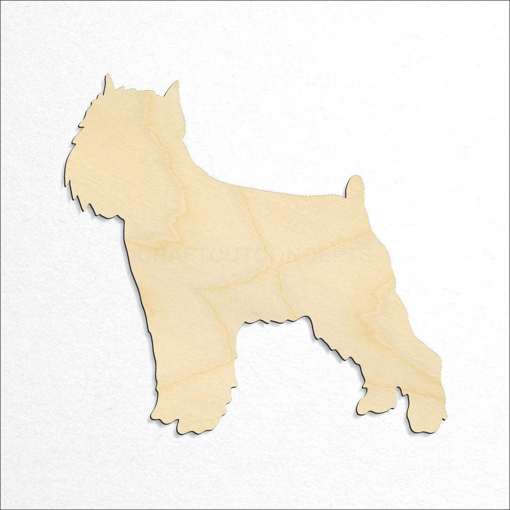 Wooden Dog - Brussels Griffon-2 craft shape available in sizes of 2 inch and up