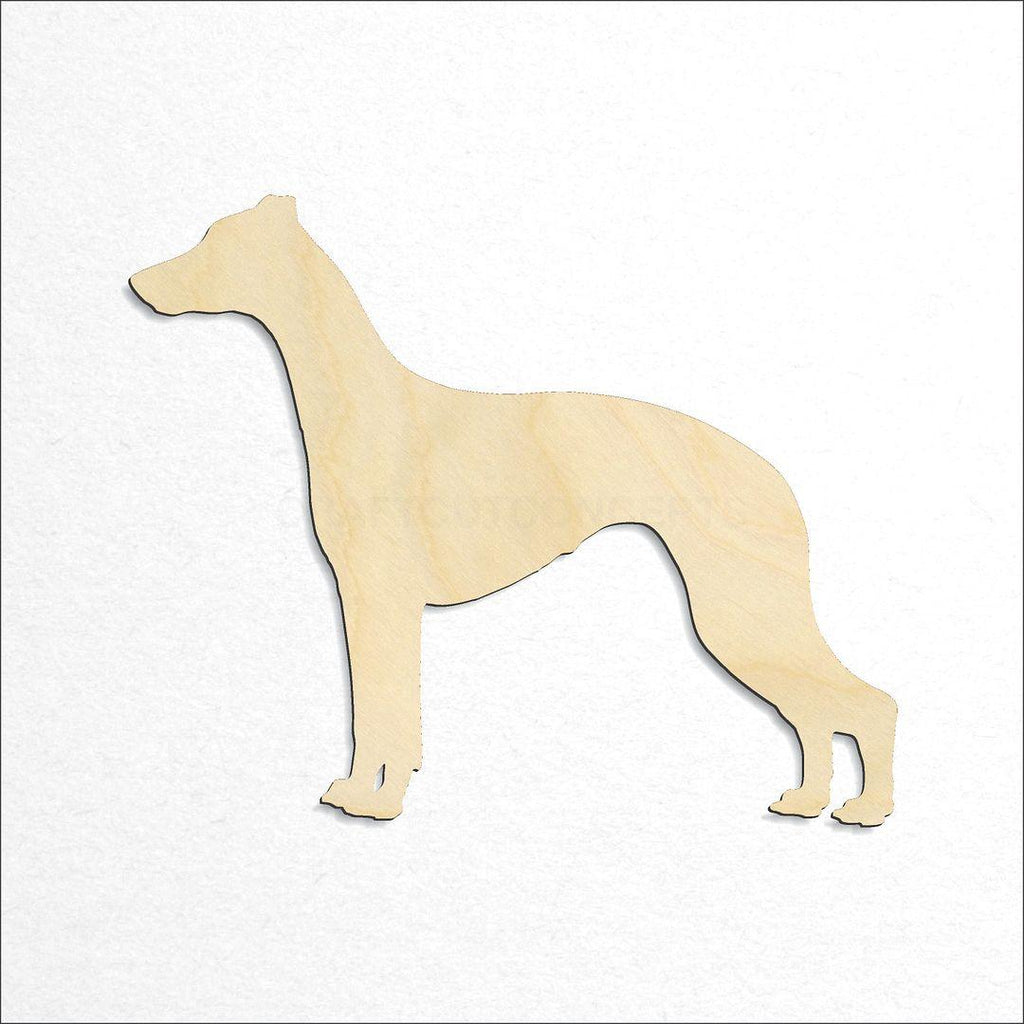 Wooden Whippet craft shape available in sizes of 2 inch and up