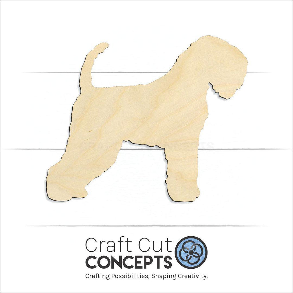 Craft Cut Concepts Logo under a wood Wheaten craft shape and blank