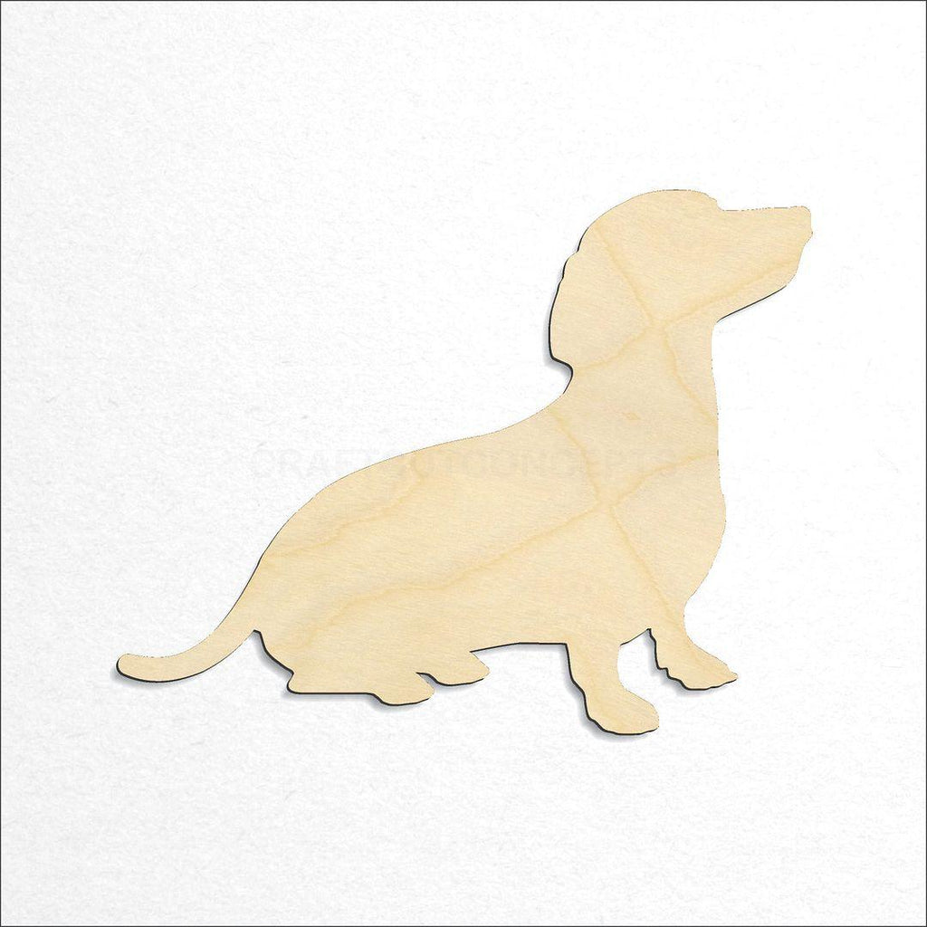 Wooden Dachshund craft shape available in sizes of 2 inch and up