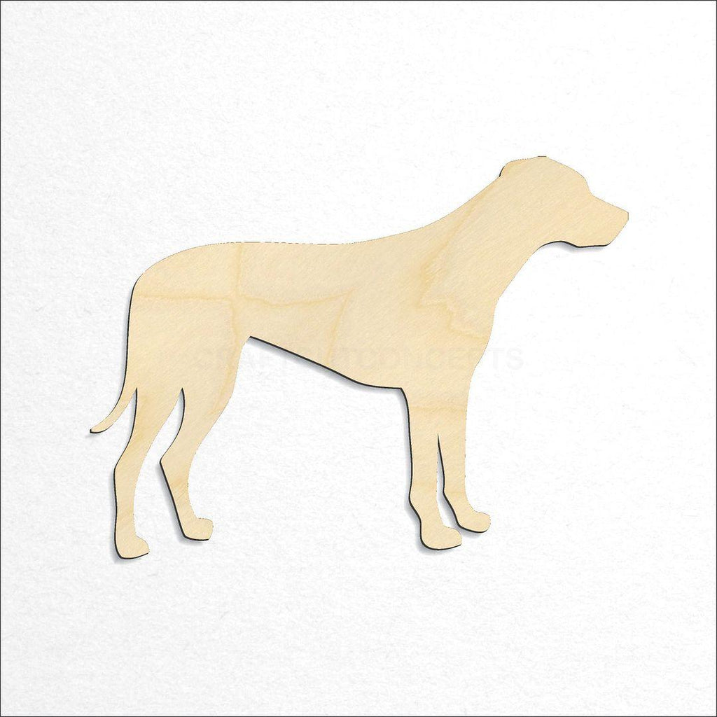 Wooden Rhodesian ridgeback craft shape available in sizes of 2 inch and up