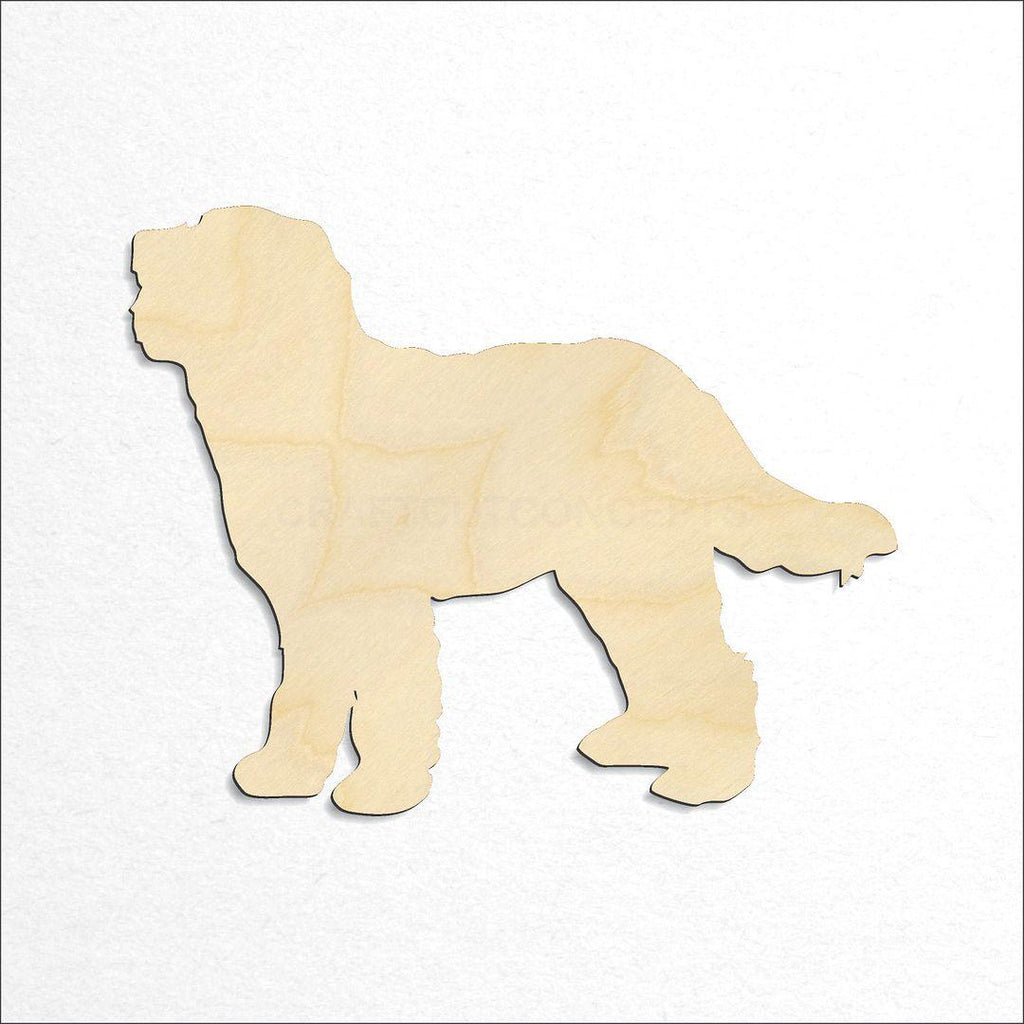 Wooden Wheaten terrier craft shape available in sizes of 2 inch and up