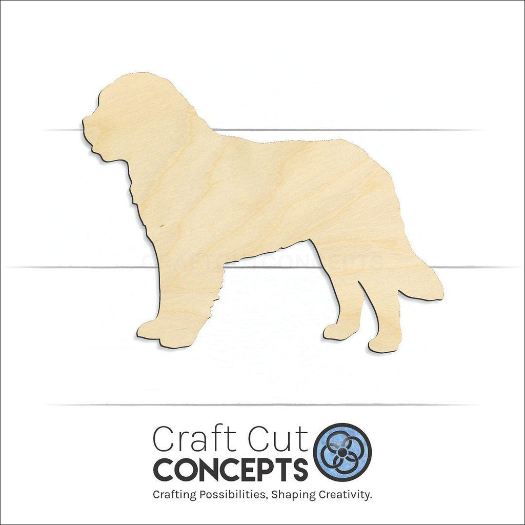 Craft Cut Concepts Logo under a wood Barbet craft shape and blank