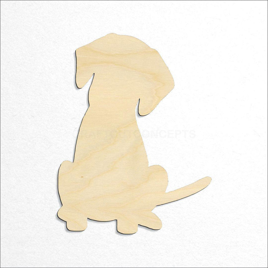 Wooden Puppy craft shape available in sizes of 1 inch and up