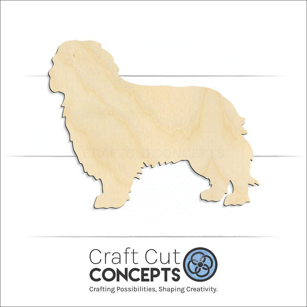 Craft Cut Concepts Logo under a wood Dog - Caviler King Spaniel craft shape and blank