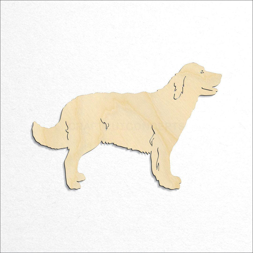 Wooden Golden Retriever craft shape available in sizes of 2 inch and up