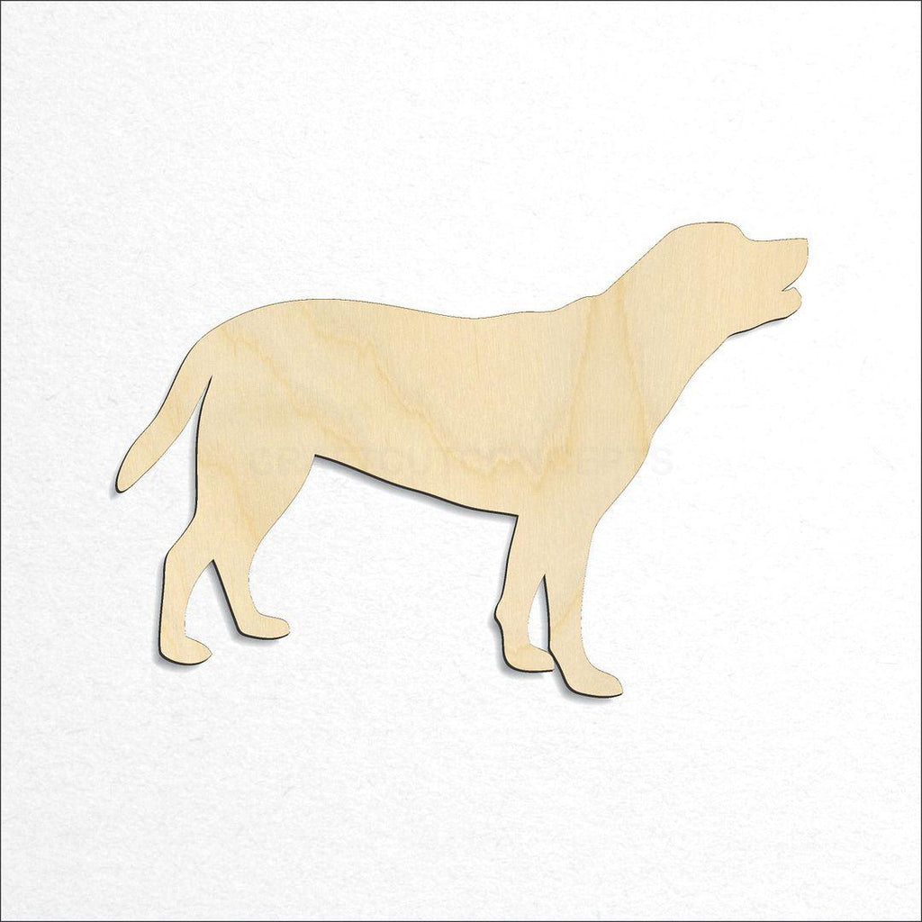 Wooden Labrador craft shape available in sizes of 2 inch and up