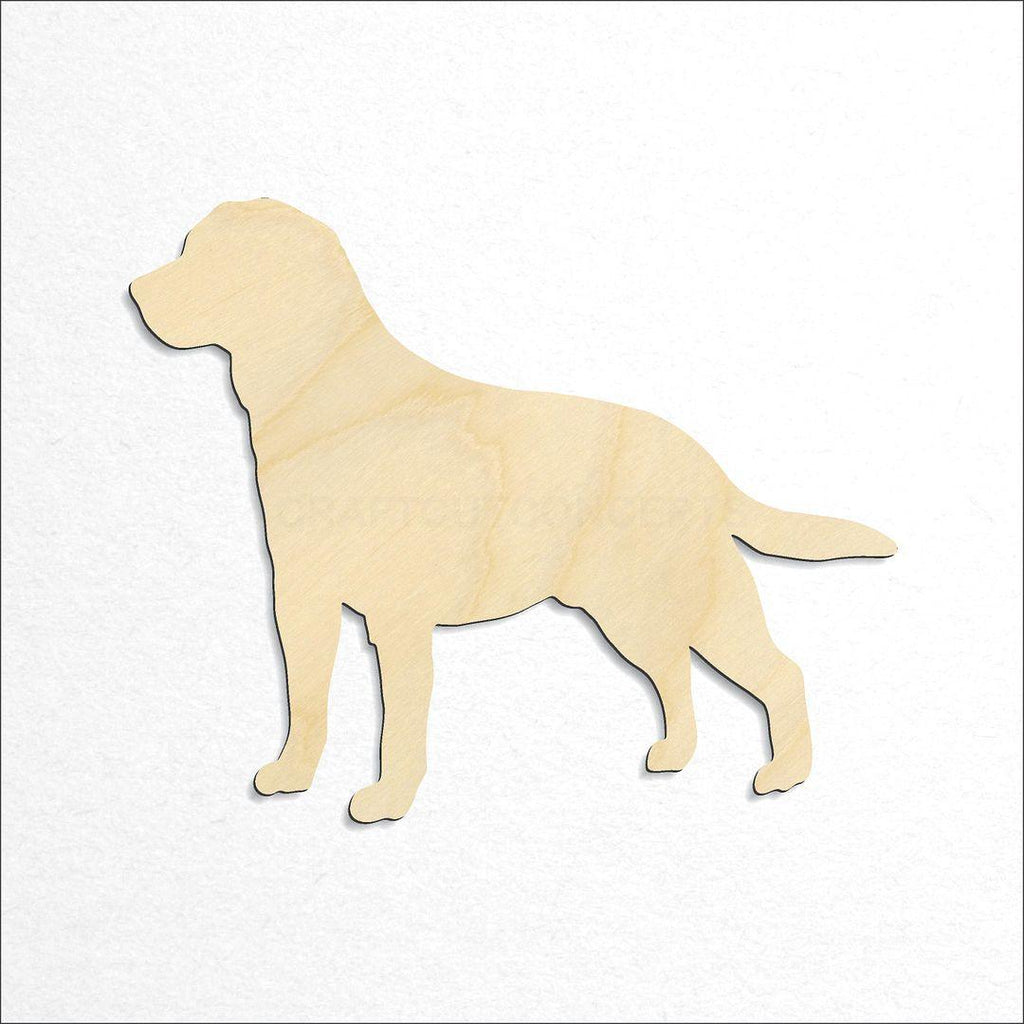 Wooden Labrador craft shape available in sizes of 2 inch and up