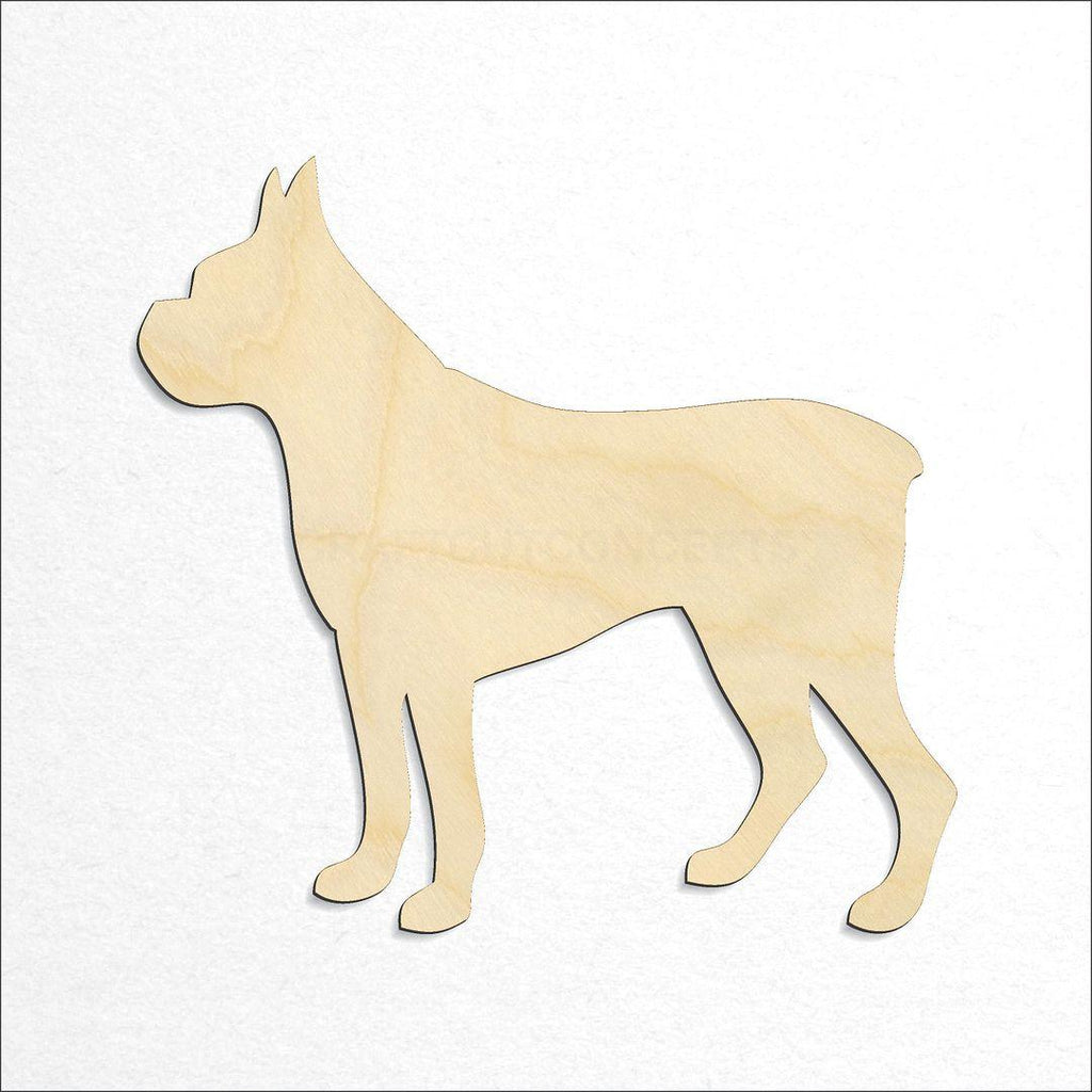 Wooden Pit Bull craft shape available in sizes of 2 inch and up