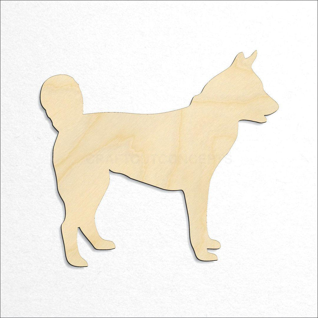 Wooden Husky craft shape available in sizes of 2 inch and up