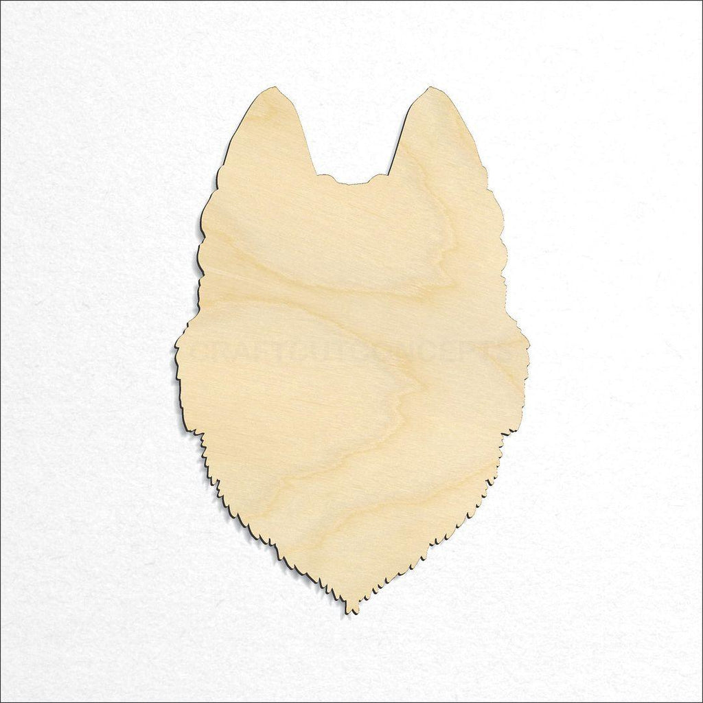 Wooden Husky Head craft shape available in sizes of 1 inch and up