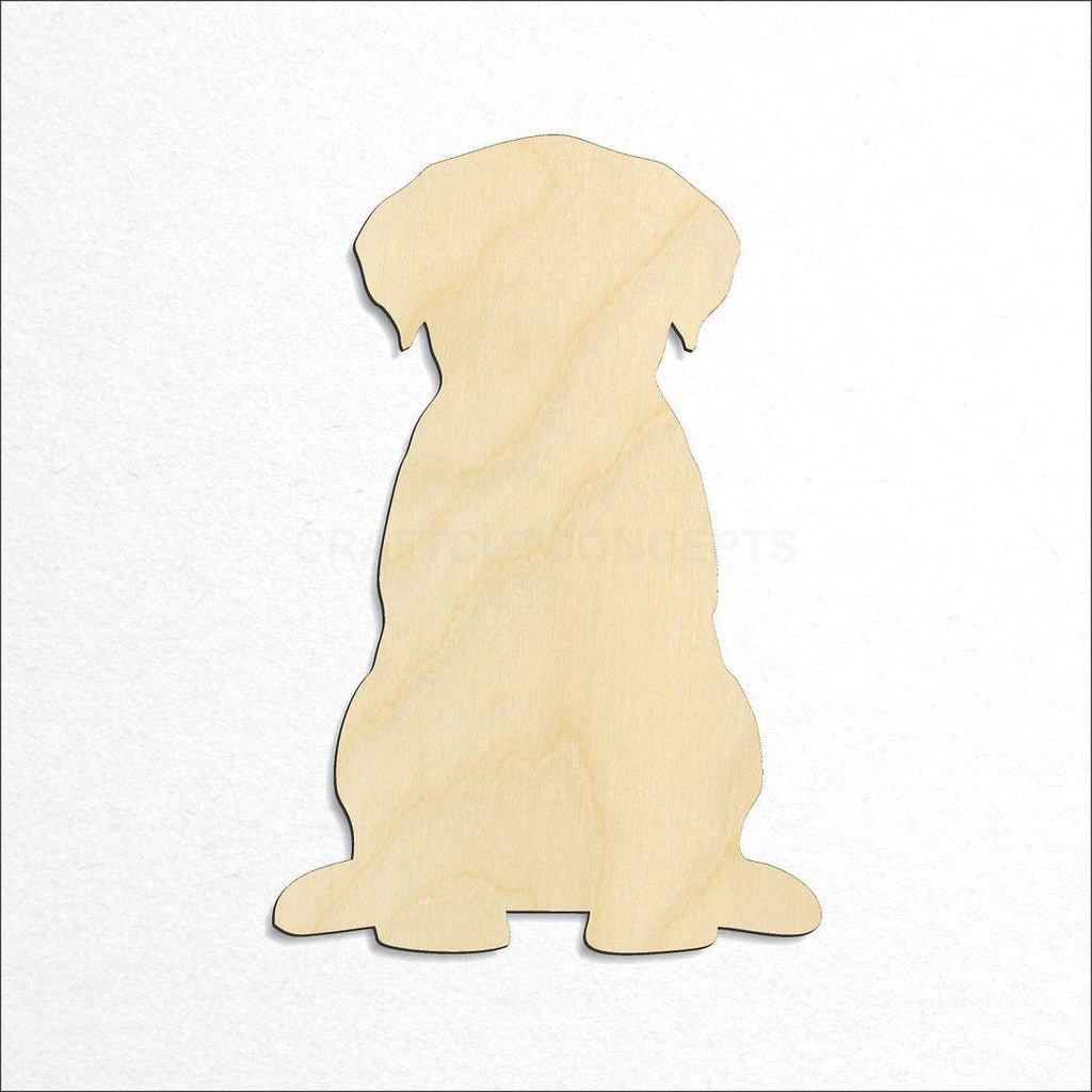 Wooden Labrador Puppy craft shape available in sizes of 2 inch and up