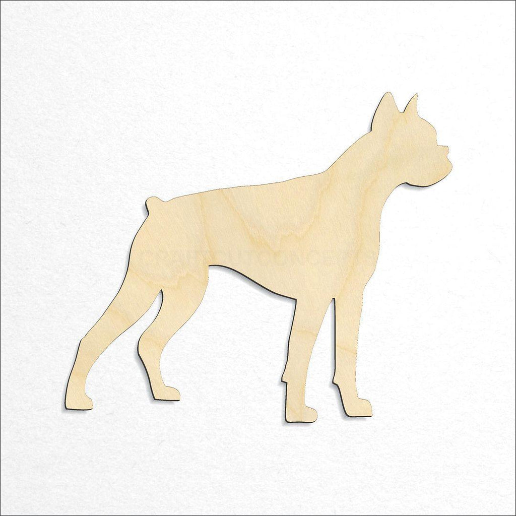 Wooden Boxer craft shape available in sizes of 2 inch and up