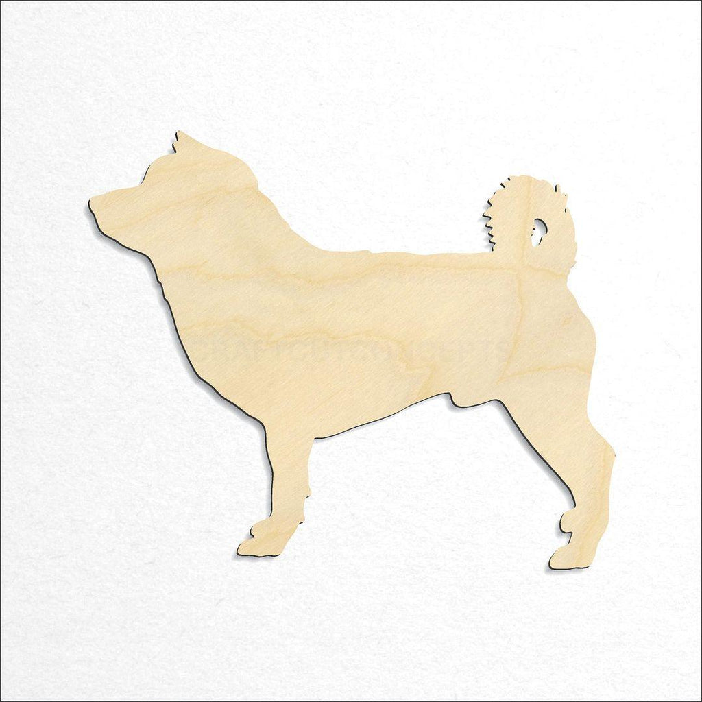 Wooden Shiba Inu craft shape available in sizes of 2 inch and up