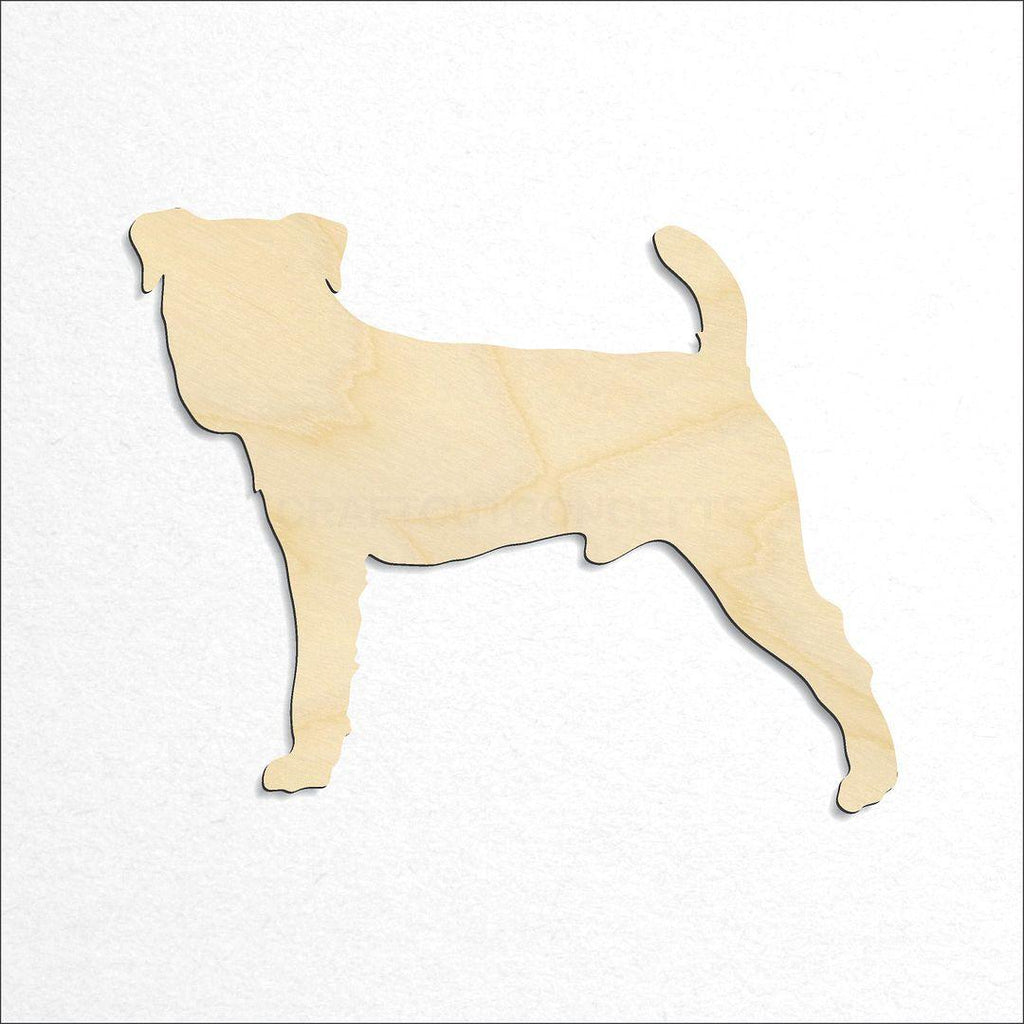 Wooden Jack Russel Terrier craft shape available in sizes of 2 inch and up