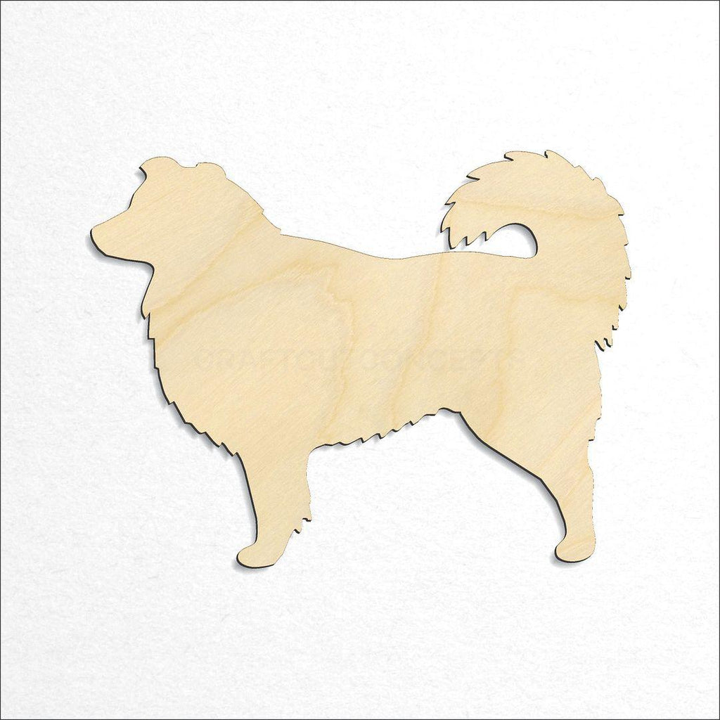 Wooden Australian Shepherd craft shape available in sizes of 2 inch and up