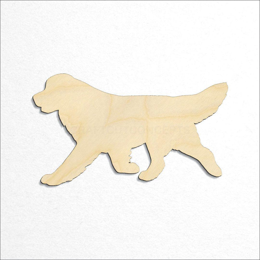 Wooden Golden Retriever LAUNCH MID-YEAR PRIV craft shape available in sizes of 2 inch and up