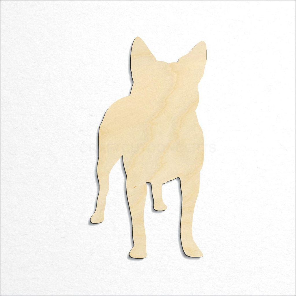 Wooden Blue Healer craft shape available in sizes of 2 inch and up