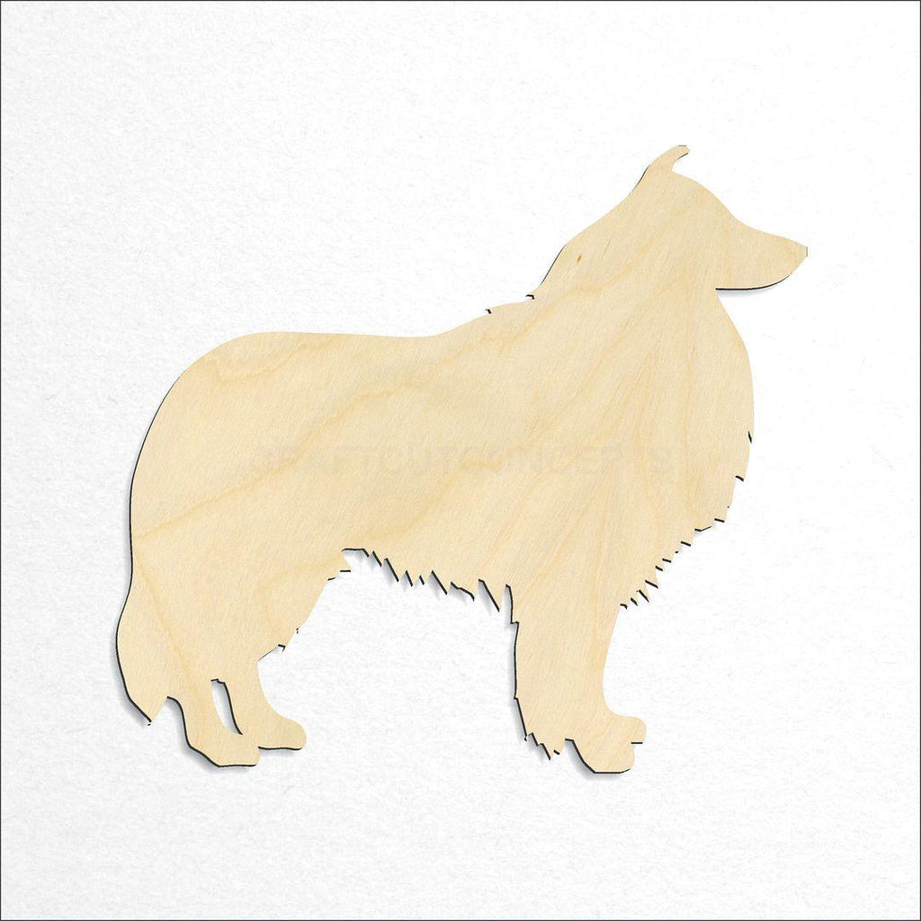 Wooden Sheltie craft shape available in sizes of 3 inch and up