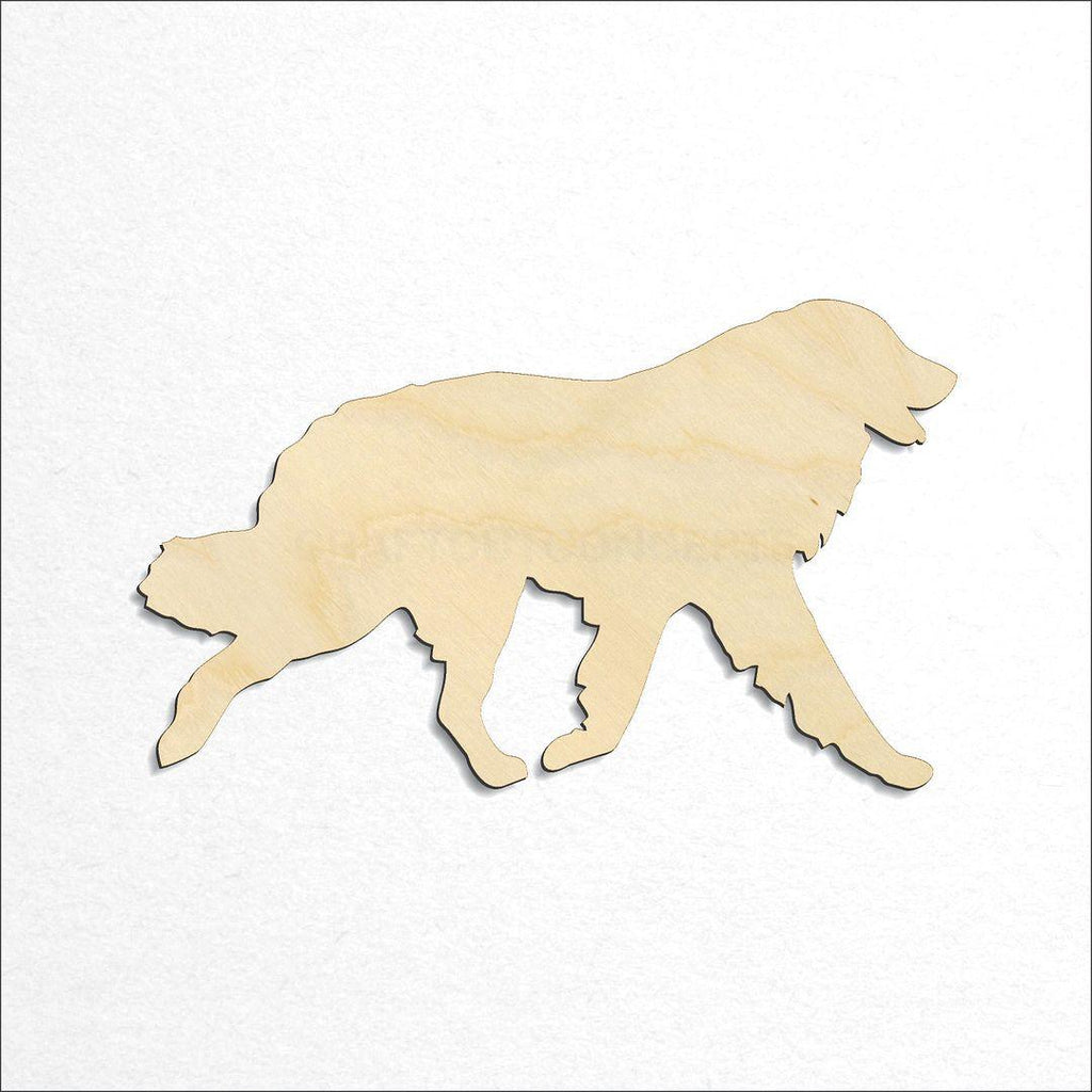 Wooden Great Pyrenees craft shape available in sizes of 3 inch and up