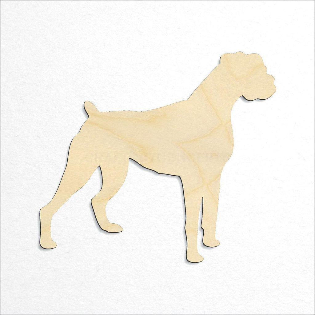Wooden Boxer craft shape available in sizes of 2 inch and up